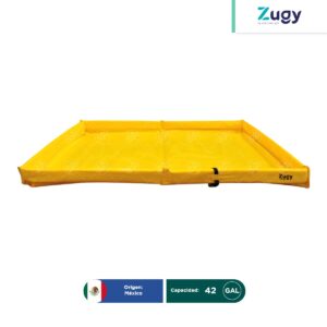 Berma portátil para derrames de 47x70" pulgadas de PVC